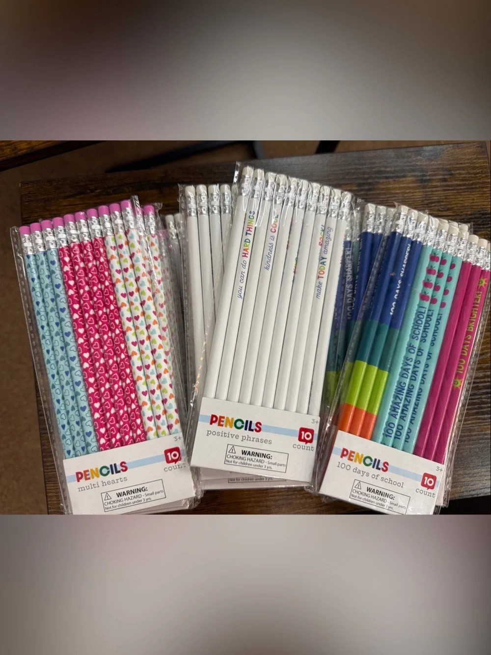45 packs of PENCILS White & Multicolor Assorted Pencil Packs - Home Office